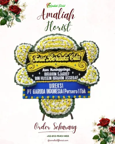Papan Bunga Duka di Gumelar